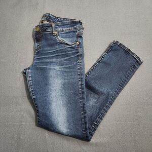 Kut Drom The Kloth Women 4 Distressed Catherine Boyfriend Straight Leg Jeans